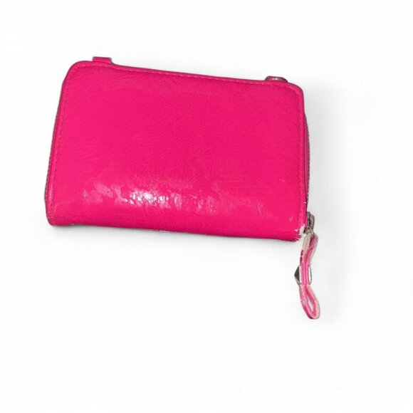 pink victoria's secret clutch wallet w/ leopard print inside - Picture 2 of 5